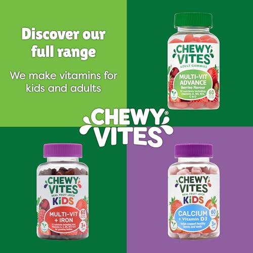 Chewy Vites Kids Multivitamin Advance 60 Gummy Vitamins | 11 Essential Nutrients CHEWY VITES