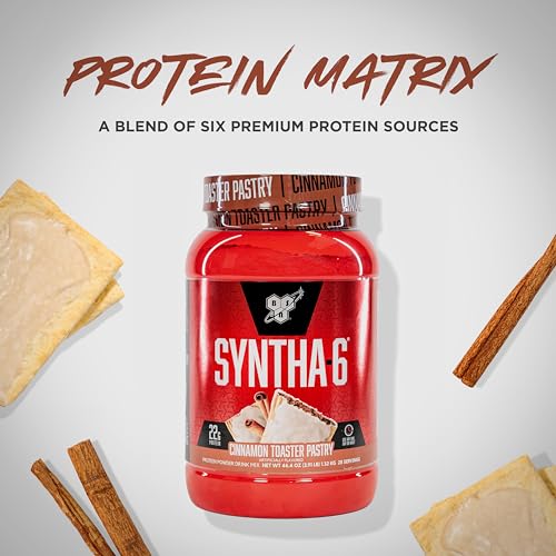 BSN SYNTHA-6 Whey Protein Powder with Micellar Casein, Milk Isolate, Cinnamon Toaster BSN