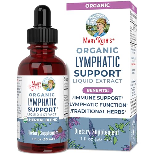 Lymphatic Support Drops | USDA Organic Lymphatic Cleanse Immune Support Supplement