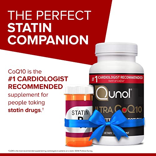 Qunol CoQ10 100mg Softgels, Ultra CoQ10 100mg, 3x Better Absorption, Antioxidant Qunol