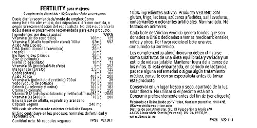 Viridian Fertility For Women 60 Veg Caps (Pro-Conception) New