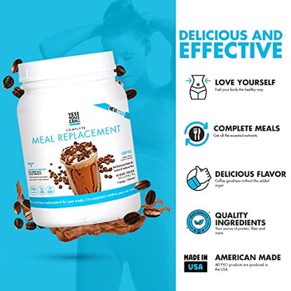 Yes You Can! Complete Meal Replacement - 15 Servings, 20g of Protein, 0g Added Sugars