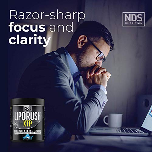 LIPORUSH NDS Nutrition XTP Thermogenic Fat Burner with L-Carnitine - Energy, Focus LIPORUSH