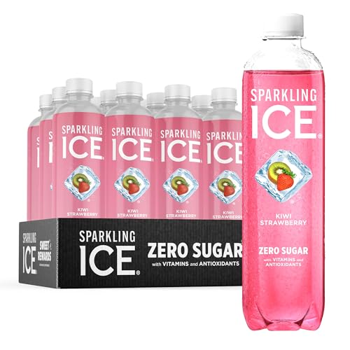 Sparkling Ice, Kiwi Strawberry Sparkling Water, Zero Sugar Flavored Water, with Antioxidant