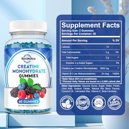 Creatine Monohydrate Gummies for Men & Women, Chewables Creatine Monohydrate My Store