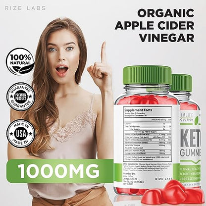 (2 Pack) SlimLife Keto Gummies, SlimLife Evolution Keto Gummies for Advanced Weight Loss