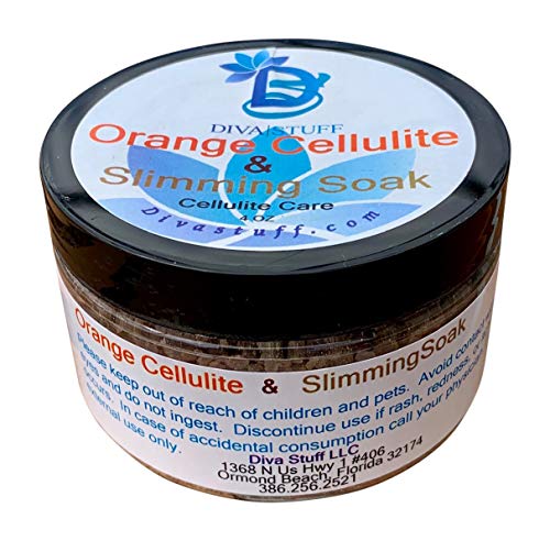Cellulite and Slimming Salt Bath Soak With Orange Polyphenols,4oz Jar, Diva Stuff Diva Stuff