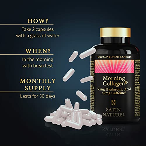 Marine Collagen - 60 Capsules of Type 1 Hydrolysed Marine Collagen SatinNaturel
