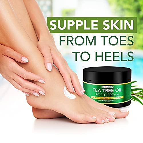 Tea Tree Oil Foot Cream For Dry Cracked Heels Repair - Natural Foot Cream For Dry Cracke USA Naturals