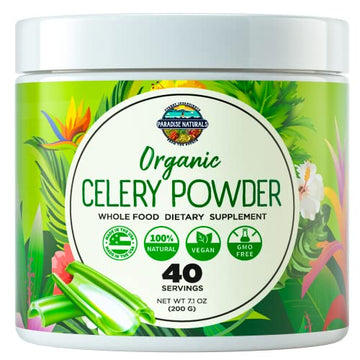 Organic Celery Juice Powder (40 Servings) Supports Gut Health, Detox Juice Cleanse