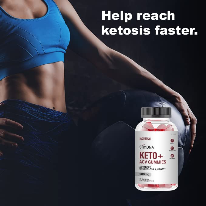 kivus Slim DNA Keto Gummies - Slim DNA Keto + ACV Gummies (Single, 60 Gummies) kivus