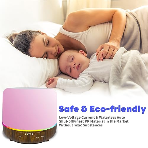 Scent Essential Oil Diffuser 2 Pack Max 200 ML Ultrasonic Cool Mist Humidifiers and Aromatherapy Otheya