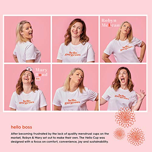 The Hello Cup Extra Small Menstrual Cup, BPA Free, Reusable, Hypoallergenic, Recyclable THE HELLO CUP