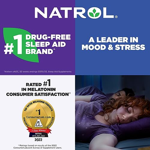 Natrol Liquid Melatonin 1mg, Berry-Flavored Dietary Supplement for Restful Sleep, 2 Fl Oz Natrol