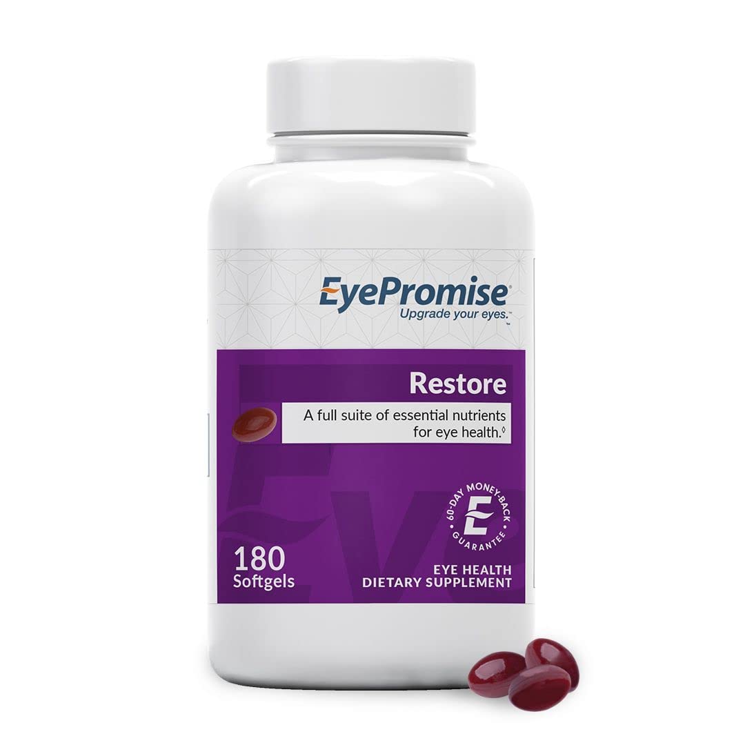 EyePromise Restore Supplement - 180 Softgel Capsules Containing Lutein EyePromise