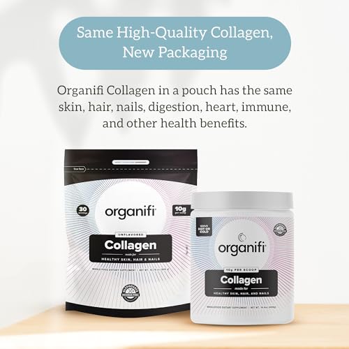 Organifi Collagen Powder - Fuller Hair, Stronger Nails, and Radiant Skin - Replenish Organifi