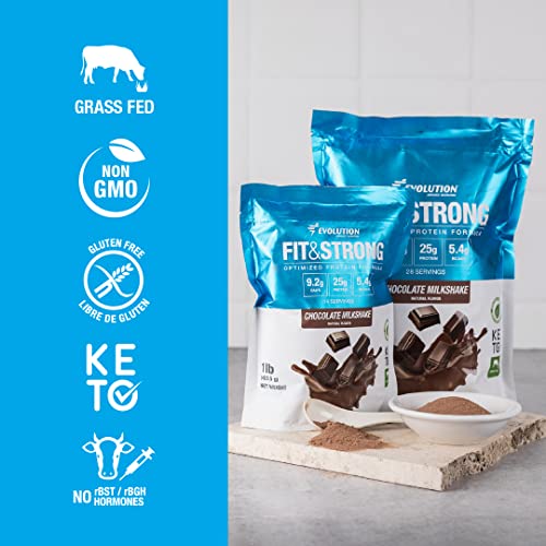 Evolution Advance Nutrition Fit & Strong - Pure Whey Protein Powder with BCAA, 100% Grass-Fed Evolution Advance Sport Nutrition