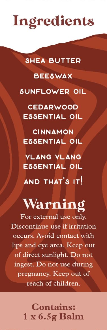 Essential Oils Balm Stick | Grounded Thought Aromatherapy Balm | All Natural Body Balm PURPLE CANYON