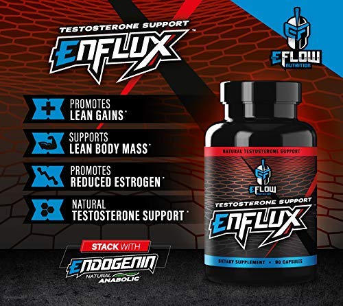 eFlow Nutrition Enflux Natural T Support with KSM-66 Ashwagandha - Supplement eFlow Nutrition