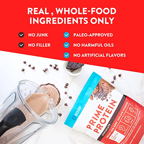 Equip Foods Prime Protein - Grass Fed Beef Protein Powder Isolate - Paleo and Keto Equip