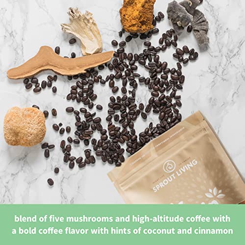 Sprout Living, Epic Protein, Plant Based Protein & Superfoods Powder, Complete Coffee Sprout Living
