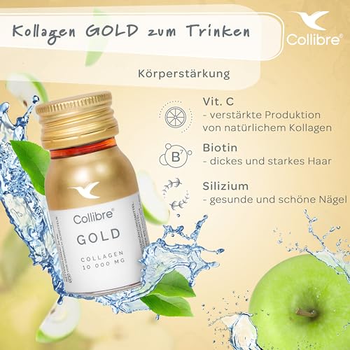 Collibre® Collagen Gold 10000mg 15 x 30ml Strong Liquid Drink Collibre