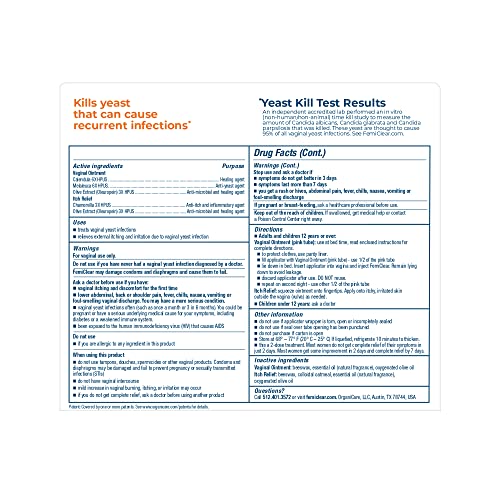 FemiClear Gentle Relief Formula 2 Day Infection Treatment, Gentle Formula for More Sensitive Individuals