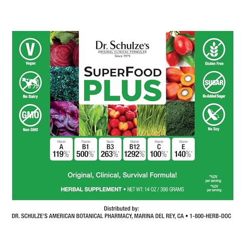 Dr. Schulze’s | SuperFood Plus | Vitamin & Mineral Herbal Concentrate | Dietary Supplement Dr. Schulze's