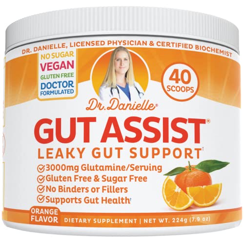 Doctor Danielle Gut Assist - Leaky Gut Repair Supplement Powder - Glutamine