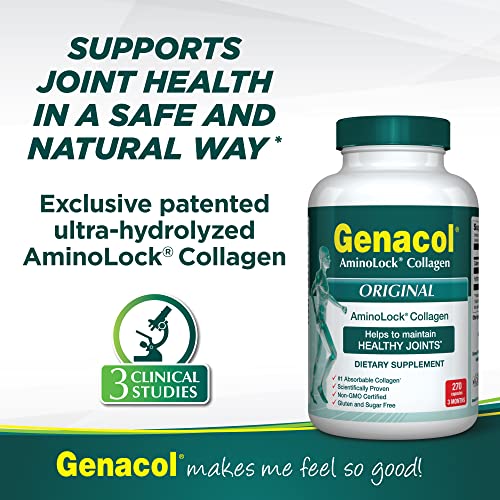 GENACOL Joint Supplement Collagen Pills for Joint Support - 270 Premium Collagen Genacol