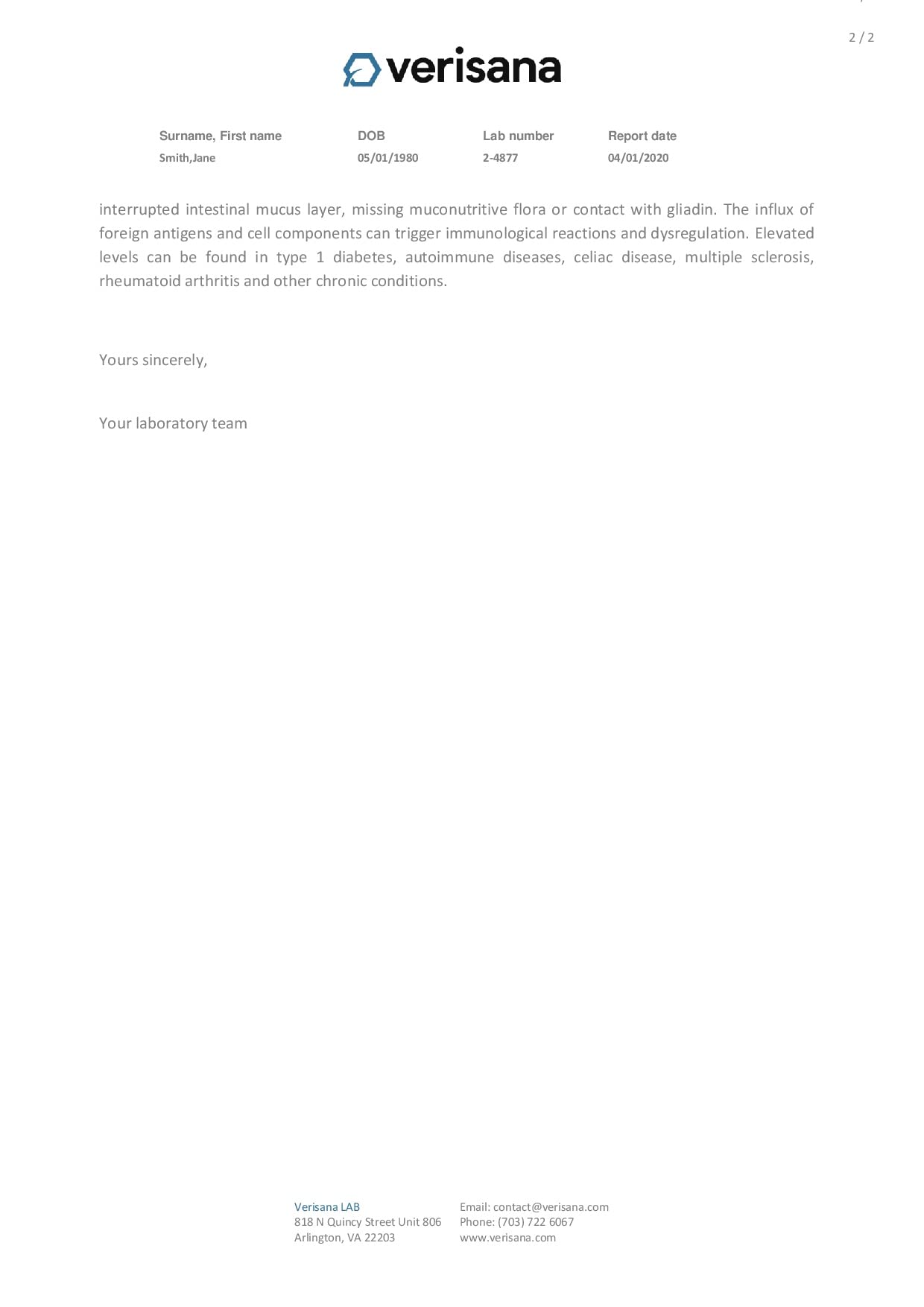 Candida & Helicobacter & Zonulin Test – Lab Testing Kit for Diagnosing Candida, H Pylori and Zonulin Verisana