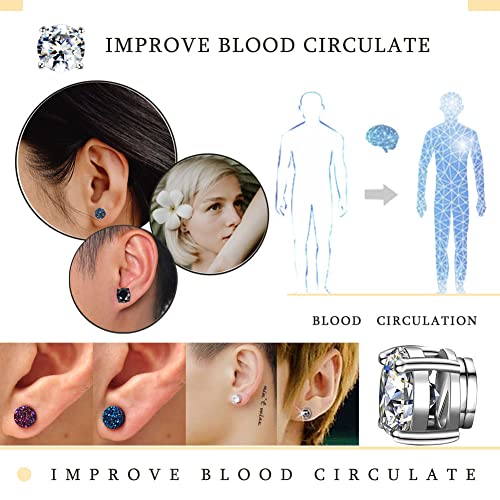 Ronglry Acupressure Slimming Earrings Therapy Weight Loss Earrings for Women Men Ronglry