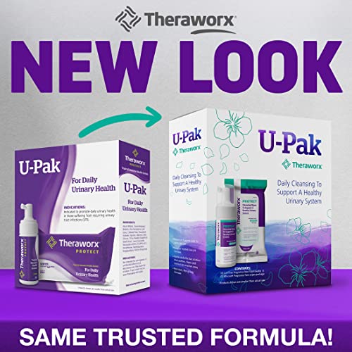 Theraworx Protect U-Pak 60-Ct Wipes & Hygiene Foam 3.4 oz for Urinary Health (Pack of 1) THERAWORX PROTECT