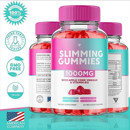 (3 Pack) Slimming Gummies It Works Slimming Gummies for Weight Loss with Apple Cider