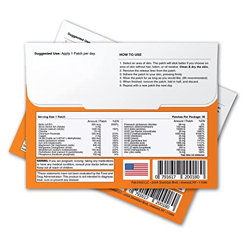 Multi Plus Topical Patch by PatchAid (White) - Pack of 1 Patch Aid