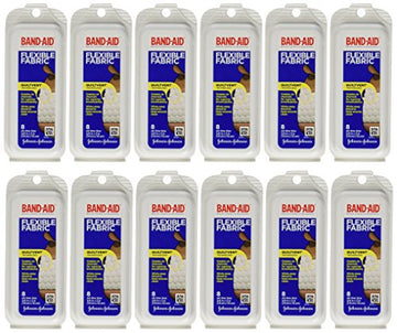 Band-Aid Flex Fabric Travel Pack - 8 Count, Pack of 12 Band-Aid