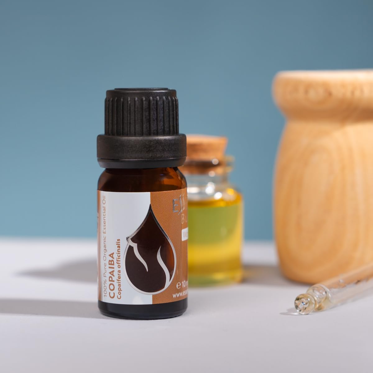 Essences Bulgaria Organic Copaiba Essential Oil 0.34 Fl Oz 10ml Copaifera officinalis - 100% Pure Natural Essences Bulgaria