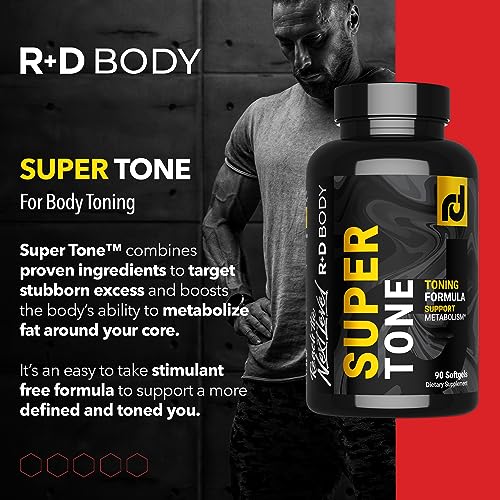 R+D Body Super Tone - Extreme CLA Supplement for Muscle Preservation, Enhanced Body R+D Body