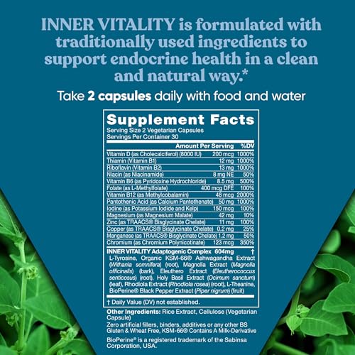 Eu Natural Vitality Cortisol Manager – Fight Fatigue, Feel Calm & Balanced – Healthy Cortisol Eu Natural