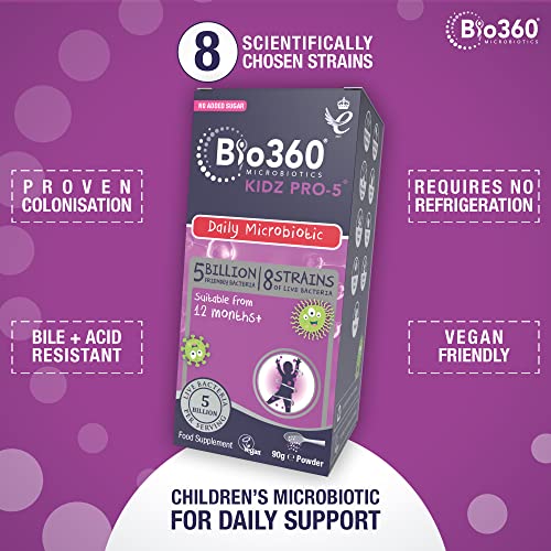 Natures Aid Bio360 Kidz Pro-5 (5 Billion Bacteria) from Natures Aid, Children's Microbiotic natures aid