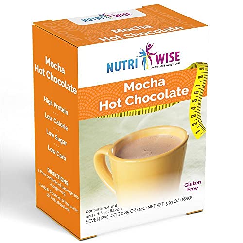 NutriWise – High Protein 15g | Instant Hot Drink | Mocha | 7/Box | Weight Loss, KETO Diet Friendly