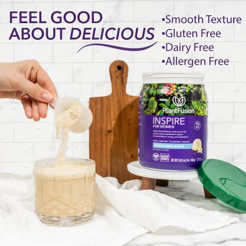 PlantFusion Inspire Plant Protein Powder for Women - Low Carb Protein Powder for Lean PlantFusion