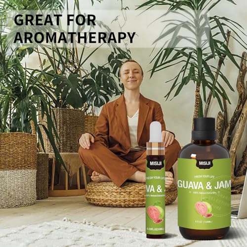 Essential Oils-MISIJI Guava & Jam Fragrance Essential Oils for Diffuser for Home 4FL.OZ Plus 0.33 MISIJI