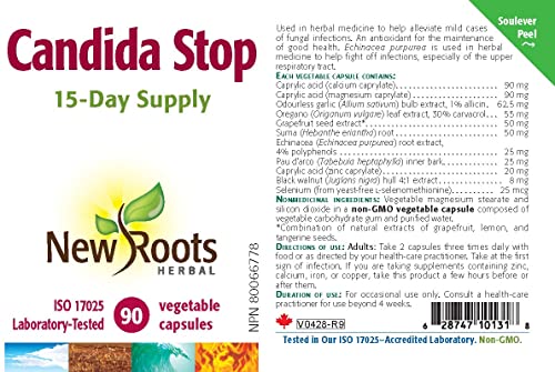 New Roots Herbal Candida Stop, 90 CT NEW ROOTS HERBAL