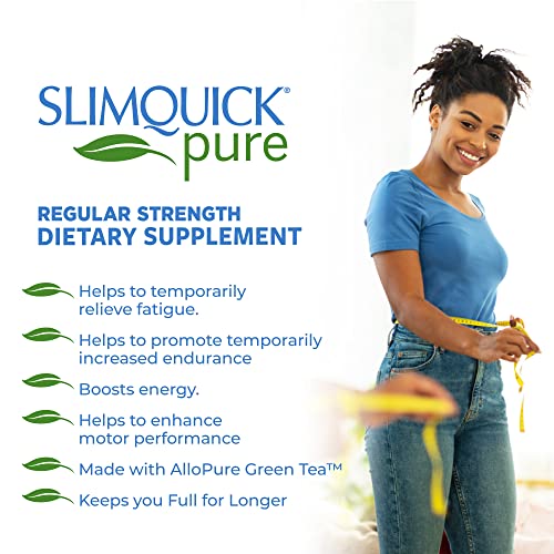 Slimquick Pure 3x Regular Strength Pills for Women to Help Achieve Weight Goals, Helps Metabolism SlimQuick