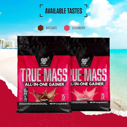 BSN True Mass All-In-One Gainer Protein and Carbohydrate Powder with Creatine BSN