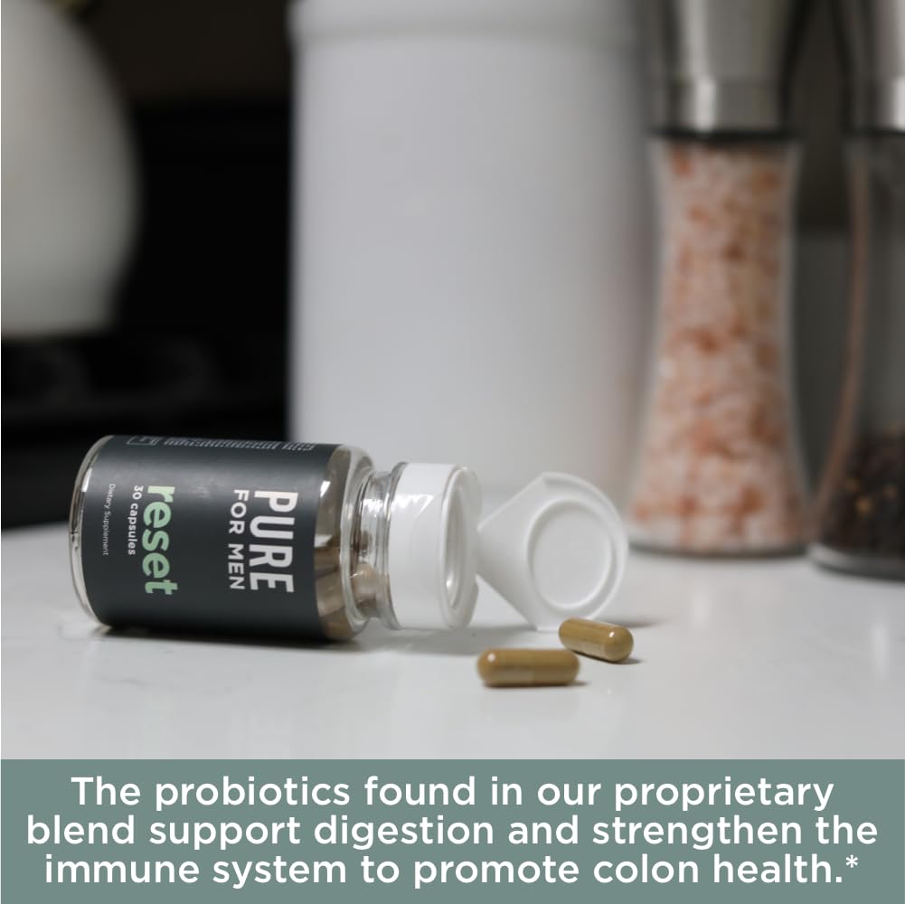 Pure for Men Detox Supplement, Reset | Promotes Digestive & Gut Health Pure for Men