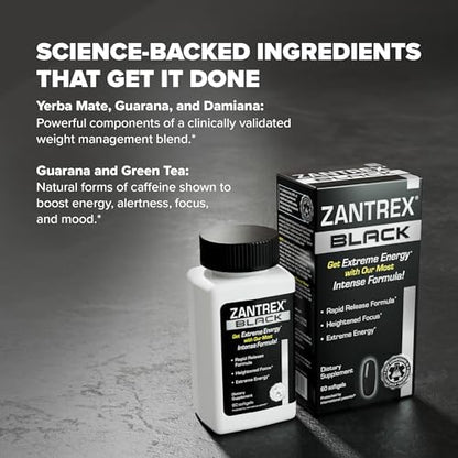 Zantrex Black – Energizing Weight Management Supplement Pills – Clinically Validated
