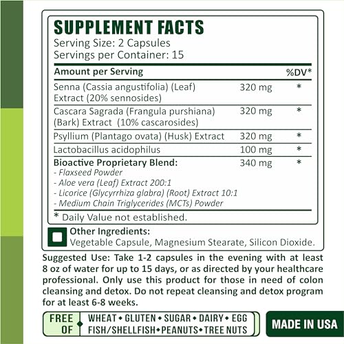 TruQuest Nutrition Colon Triple Care Cleanse + Detox + Improve-15-Day Program of Quick TruQuest Nutrition