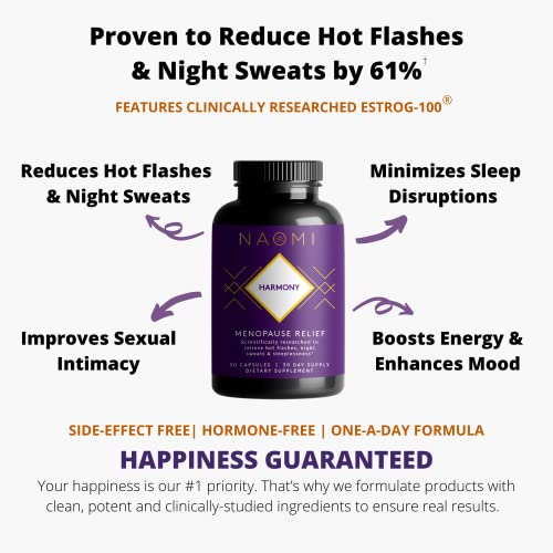 NAOMI Harmony - Menopause Relief, Balance Hormones, Natural Support for Hot Flashes - Menopause